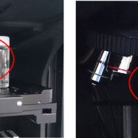 Rapid measurement of sample in container using macro measurement unit